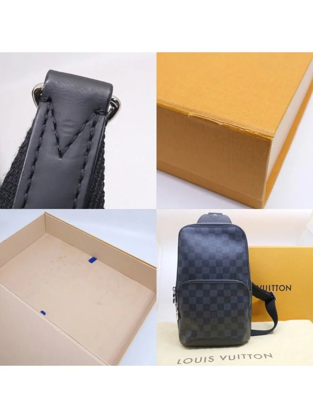 Louis Vuitton Avenue Sling Bag BK Silver